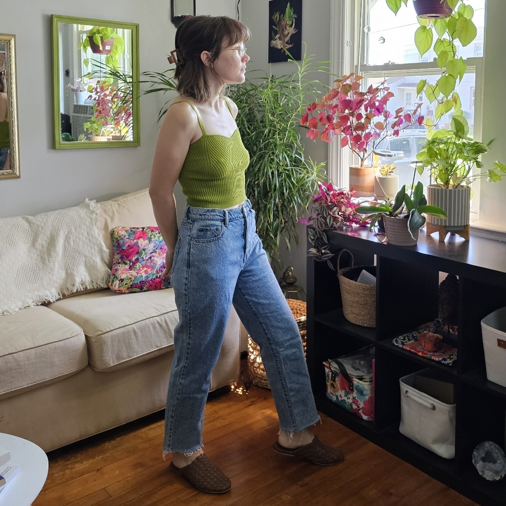 PacSun Mom Jeans Frayed Hem